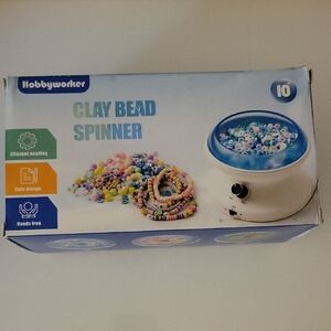 Clay Bead Spinner - Blue